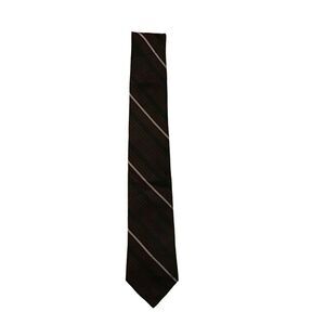 5/$15 Wilke-Rodriguez 58 inch Black, Red  Stripe 100% Silk Men's Tie